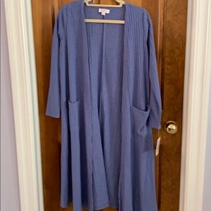 NWT LuLaRoe Sarah Duster Cardigan S Periwinkle